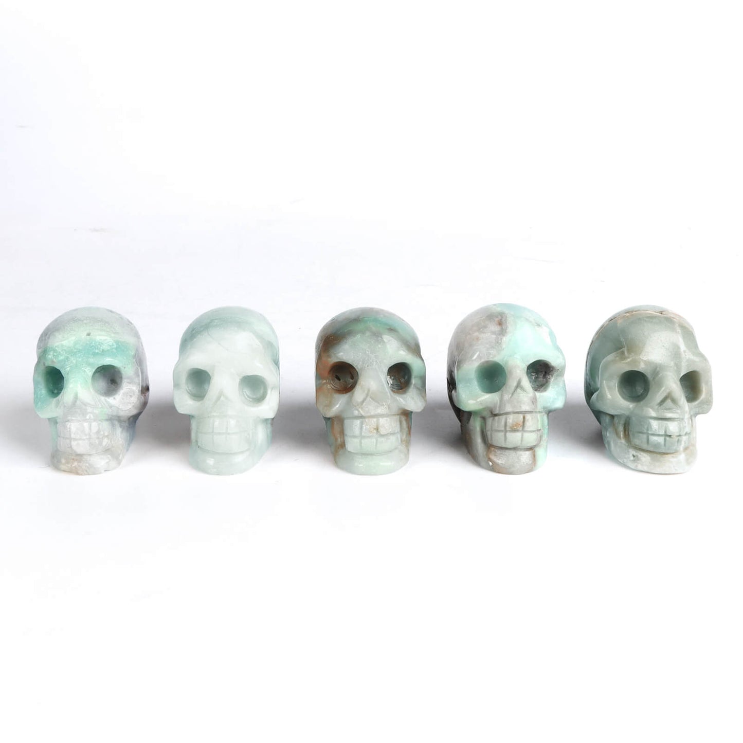 2" Amazonite Skull Statue wholesale - Smqartcrystal