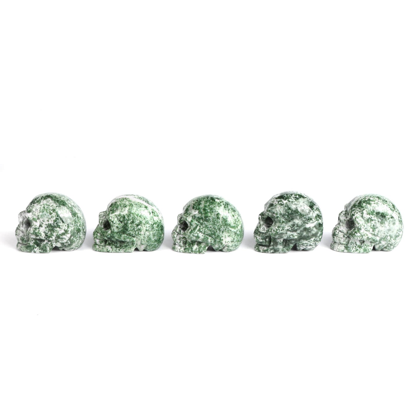 2" preseli bluestone Skull Statue wholesale - Smqartcrystal