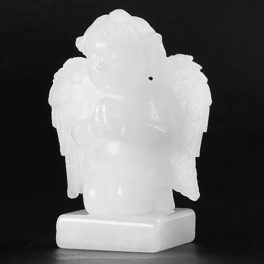2.5 Inch Crystal Kneeling Praying Baby Angel SmqartCrystal