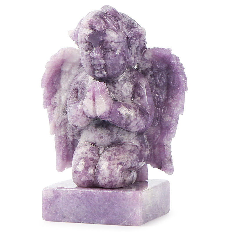 2.5 Inch Crystal Kneeling Praying Baby Angel SmqartCrystal