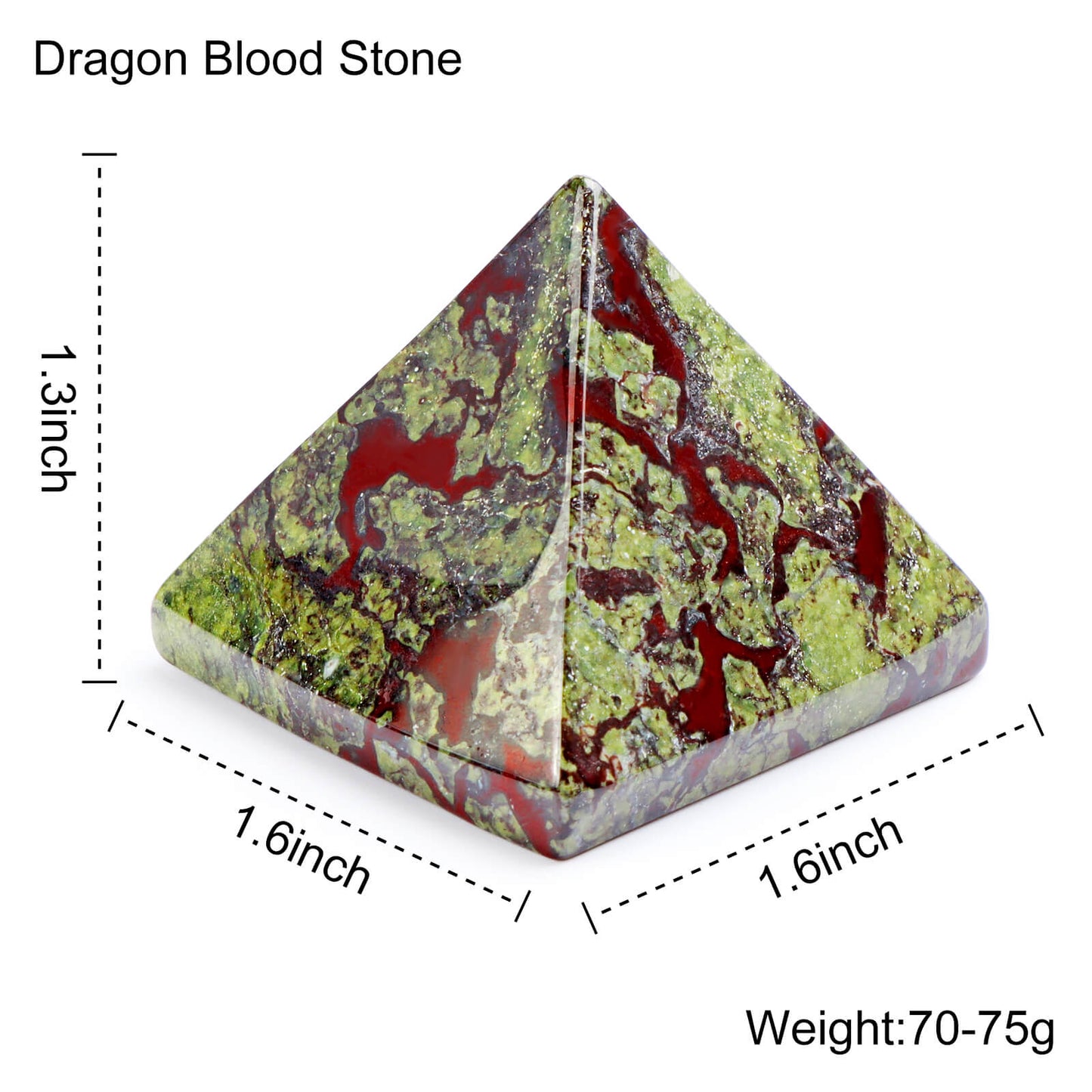 1.6" Dragon Bloodstone Pyramid Wholesale - Smqartcrystal