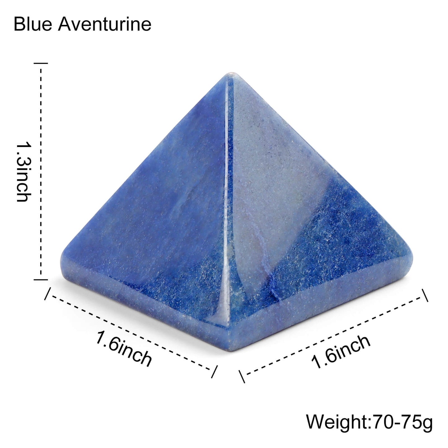 1.6" Blue Aventurine Pyramid Wholesale - Smqartcrystal