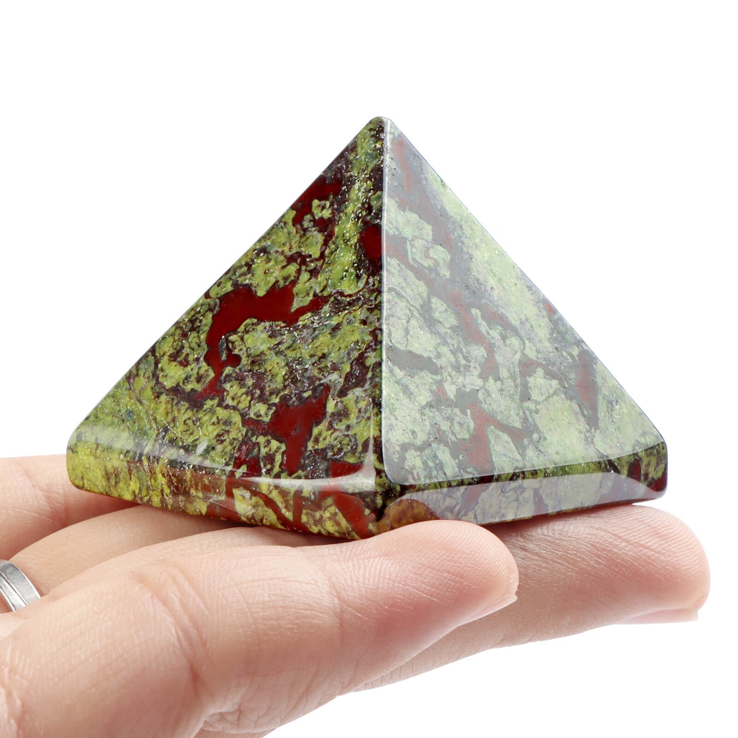 1.6" Dragon Bloodstone Pyramid Wholesale - Smqartcrystal