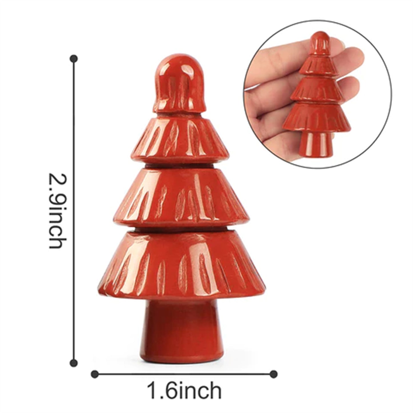 Crystal Christmas Tree Set Statue - Smqartcrystal