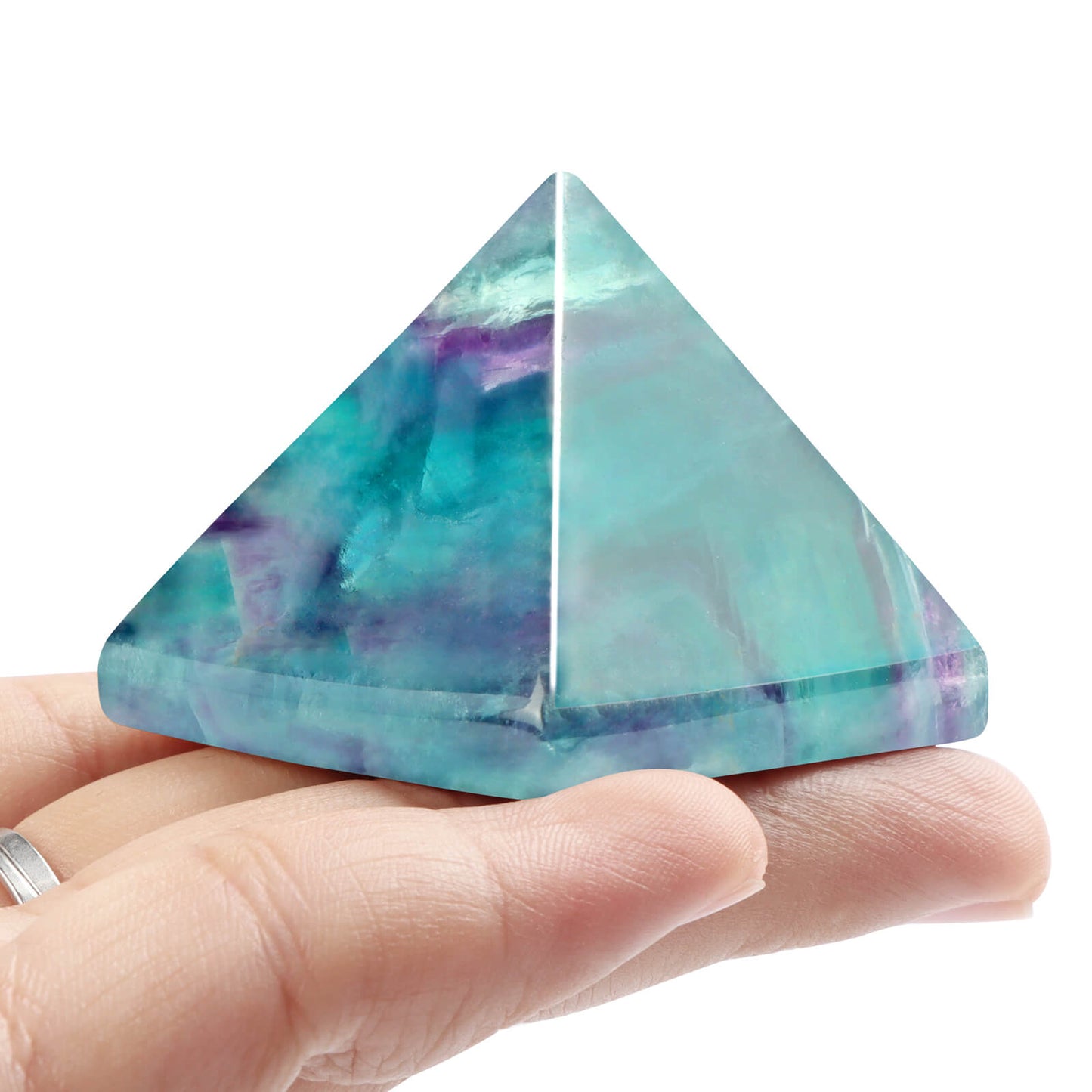 1.6" Fluorite Pyramid Wholesale - Smqartcrystal