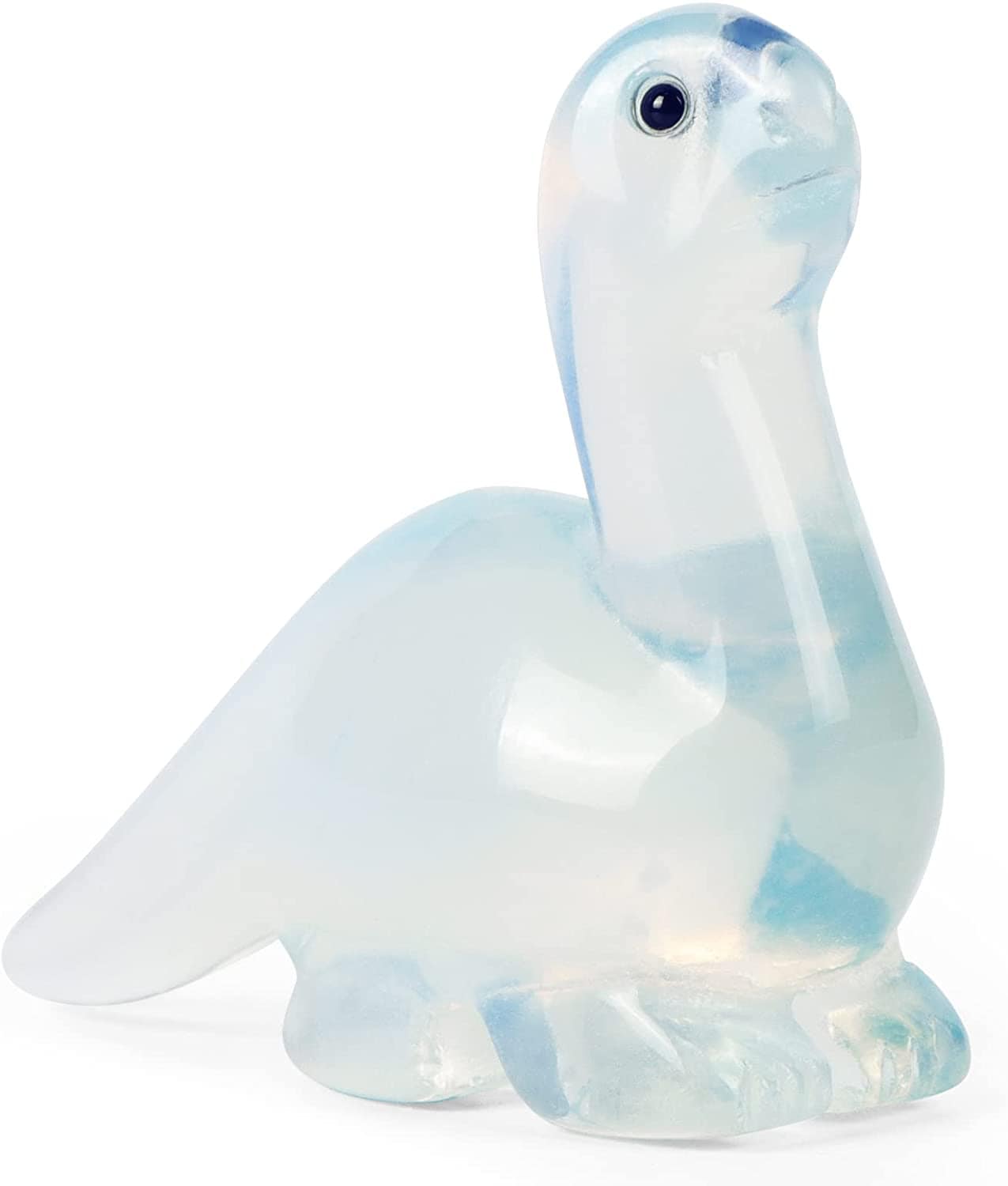 Artistone Hand Carved Opalite stone 2" Crystal Dinosaur Statue Animal Collection. SmqartCrystal