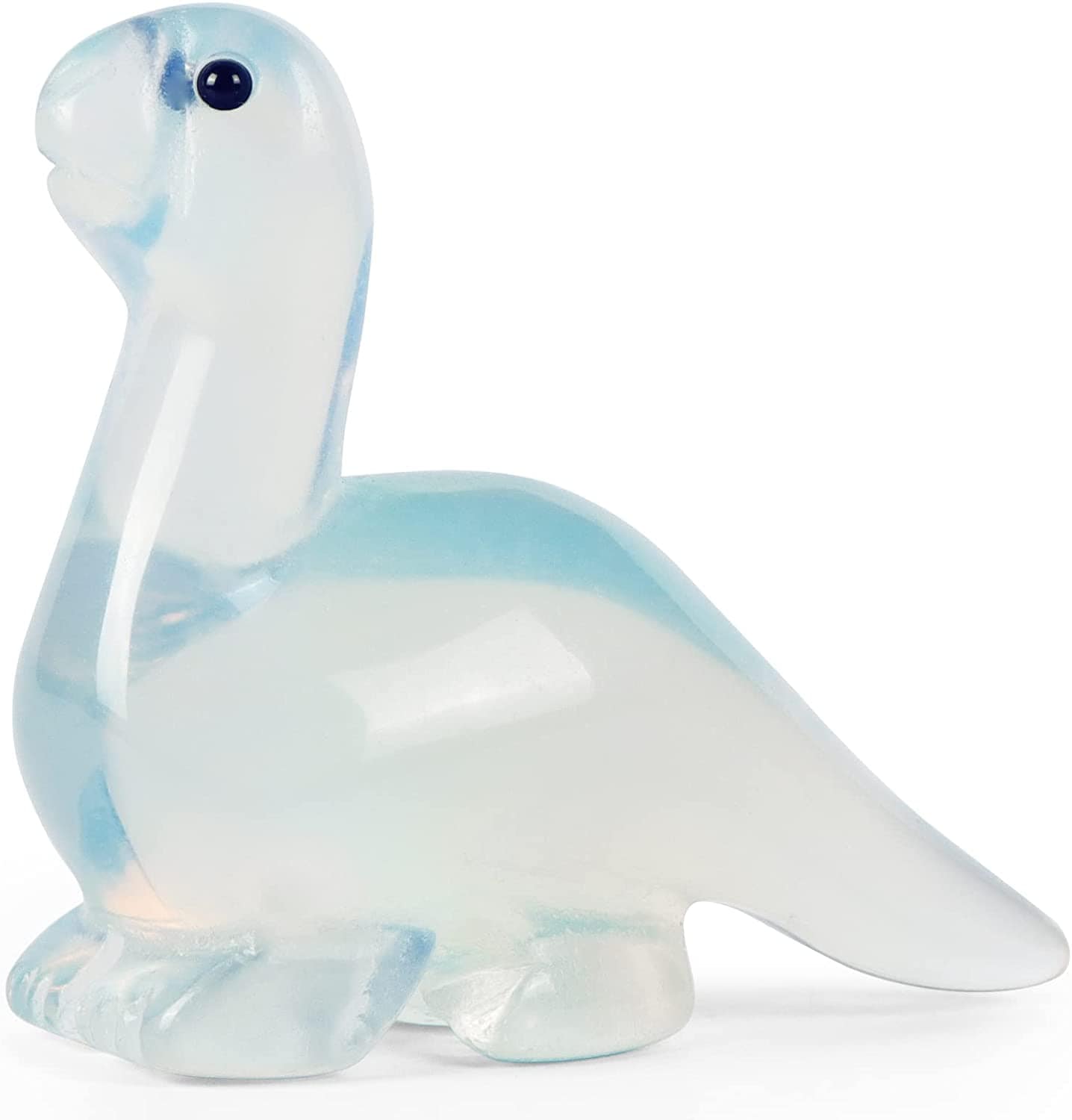 Artistone Hand Carved Opalite stone 2" Crystal Dinosaur Statue Animal Collection. SmqartCrystal