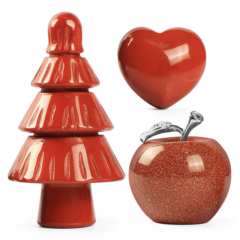 Crystal Christmas Tree Set Statue SmqartCrystal