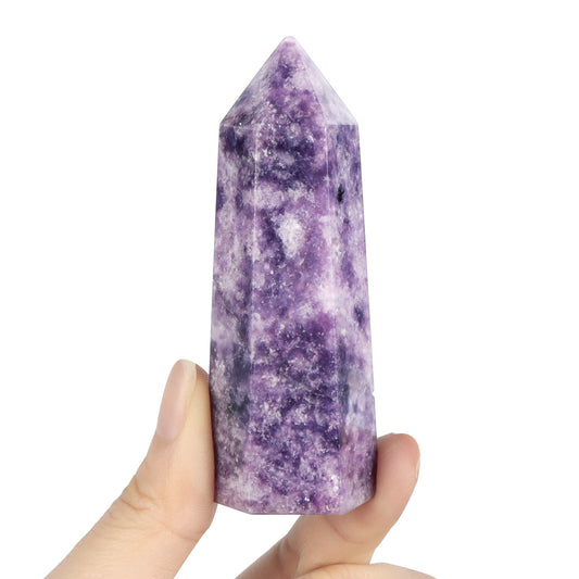 Purple Lepidolite Point Tower Wholesale - Smqartcrystal