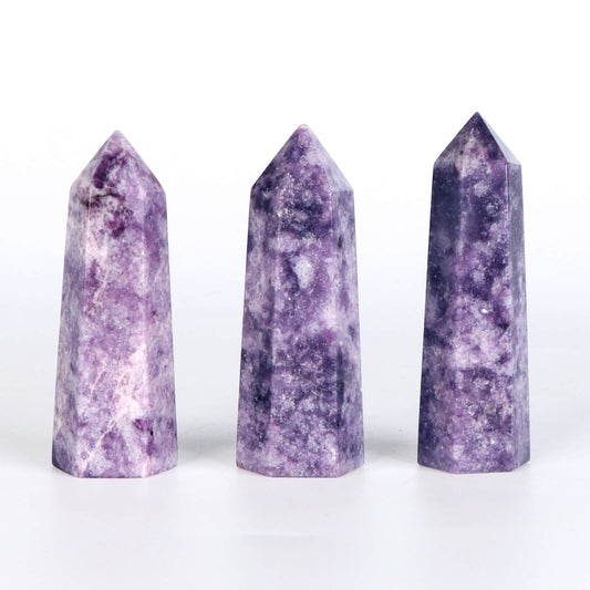 Purple Lepidolite Point Tower Wholesale - Smqartcrystal