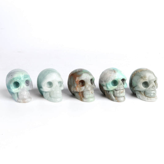 2" Amazonite Skull Statue wholesale - Smqartcrystal