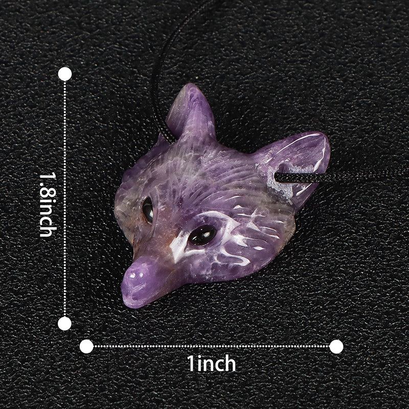 1.6" Crystal Fox Pendant SmqartCrystal