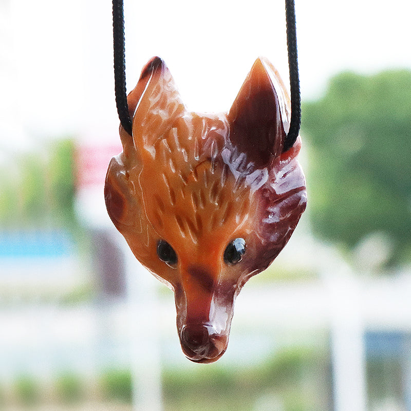 1.6" Crystal Fox Pendant SmqartCrystal