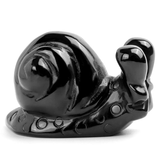2" Obsidian Snails Carving - Smqartcrystal