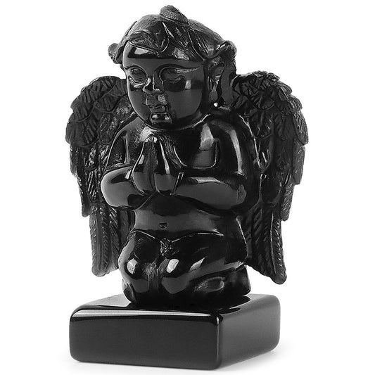 2.5 Inch Crystal Kneeling Praying Baby Angel SmqartCrystal