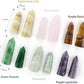2.36"/2.76" Single Point Tower Stone Gemstones and Crystals (2pcs) - Smqartcrystal