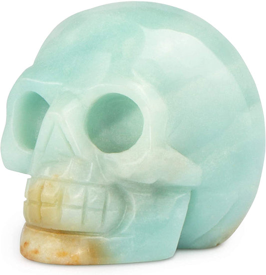 Artistone 2.0" Amazon Crystal Skull Statue for Halloween Rave Party Collectibles SmqartCrystal