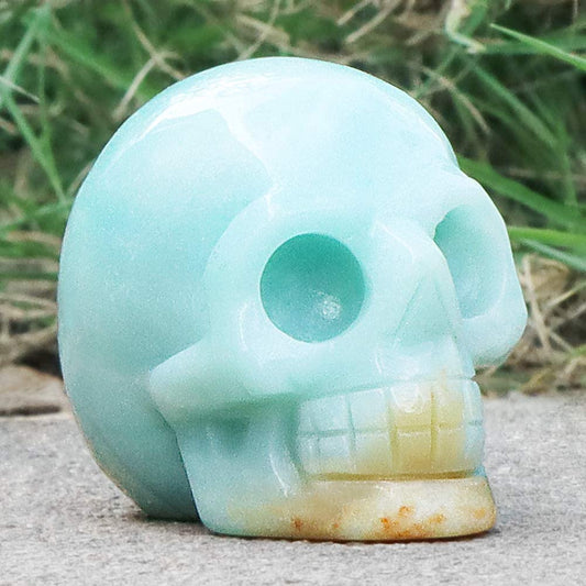 Artistone 2.0" Amazon Crystal Skull Statue for Halloween Rave Party Collectibles SmqartCrystal