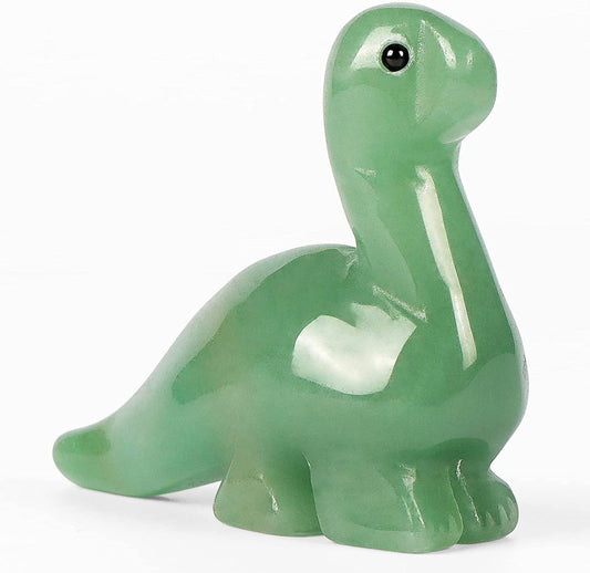 Artistone Hand Carved Green Aventurine 2" Crystal Dinosaur Statue Animal Collection. SmqartCrystal