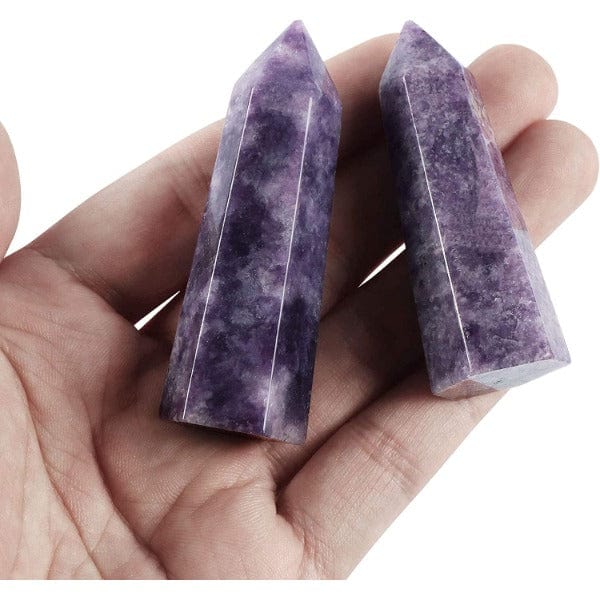 2.36"/2.76" Single Point Tower Stone Gemstones and Crystals (2pcs) - Smqartcrystal